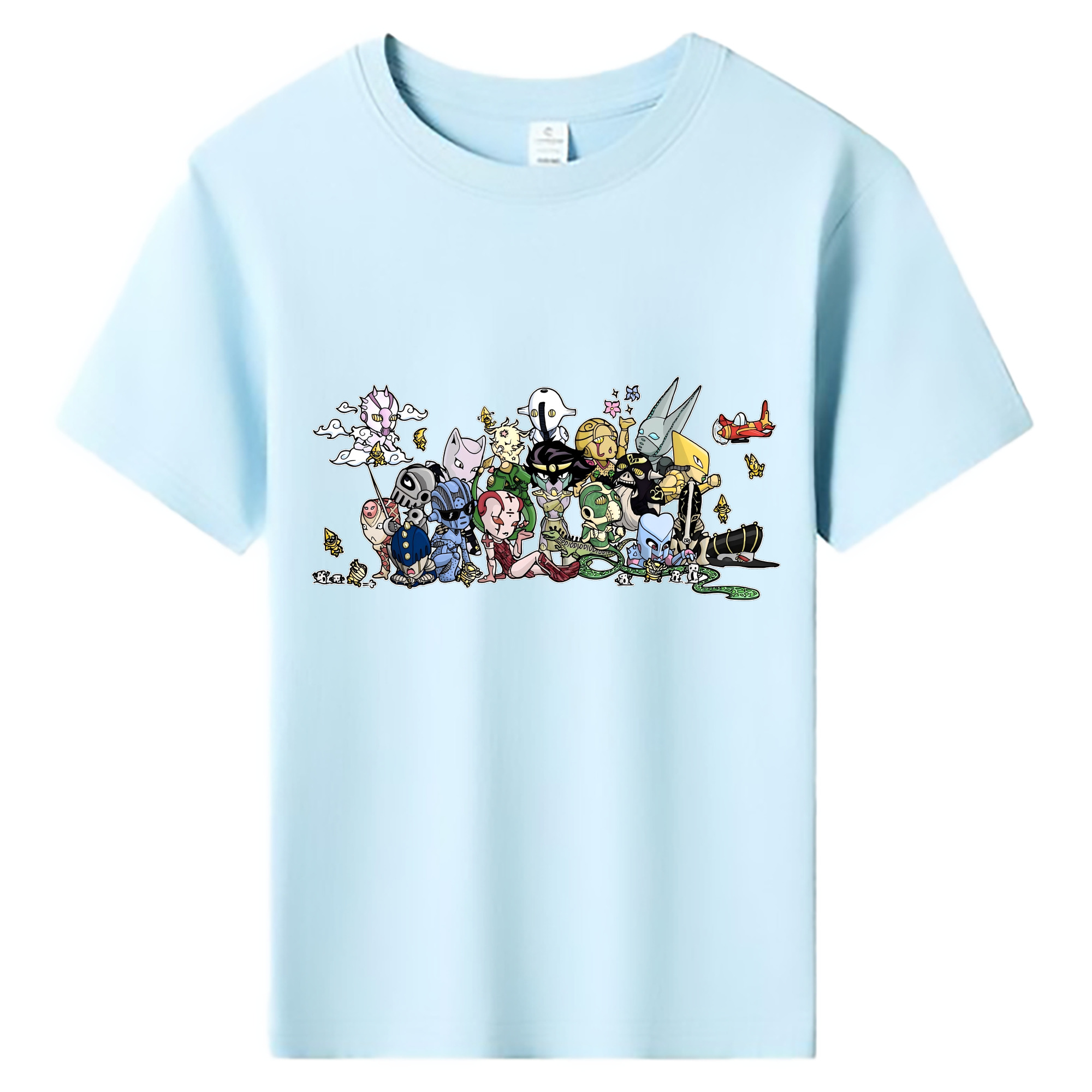 （画像用） ジョジョの奇妙な冒険 JoJo's Bizarre Adventure 綿100％キッズTシャツ（フロントプリント）